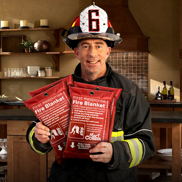 Mart Cobra 4 Pack Emergency Fire Blanket
