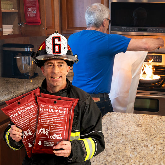 Mart Cobra Emergency Fire Blanket - 4 Pack