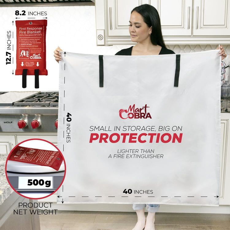 Mart Cobra 4 Pack Emergency Fire Blanket