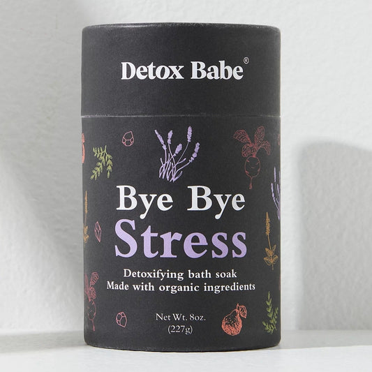 Bye Bye Stress Organic Detox Bath Salt Soak 8oz