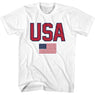 PATRIOTIC FLAG DESIGN T-SHIRT - White