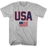 PATRIOTIC FLAG DESIGN T-SHIRT - Gray Heather
