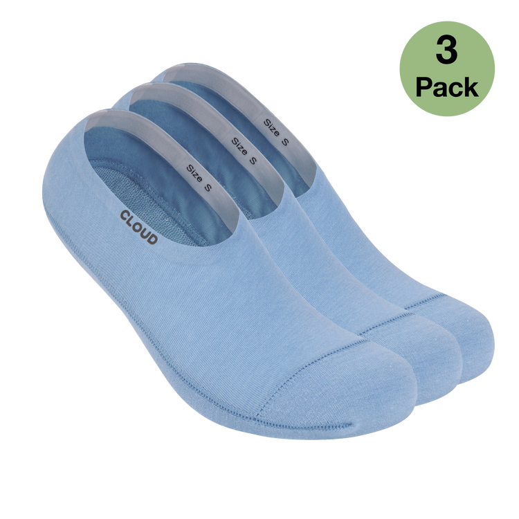 Ankle No Show Socks Blue 3Pack