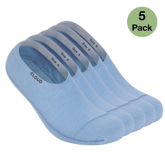 Ankle No Show Socks Blue 5Pack