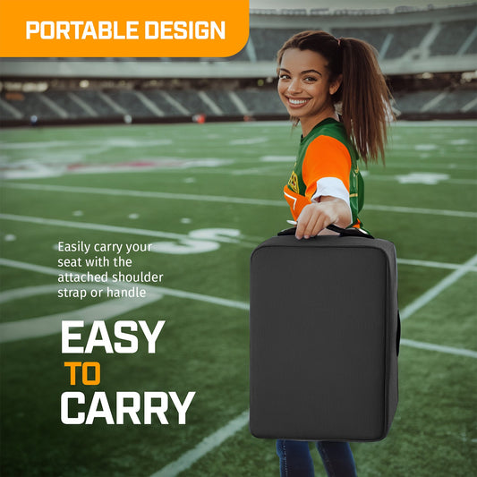 Portable heating pad with battery pack and water bottle on a white background