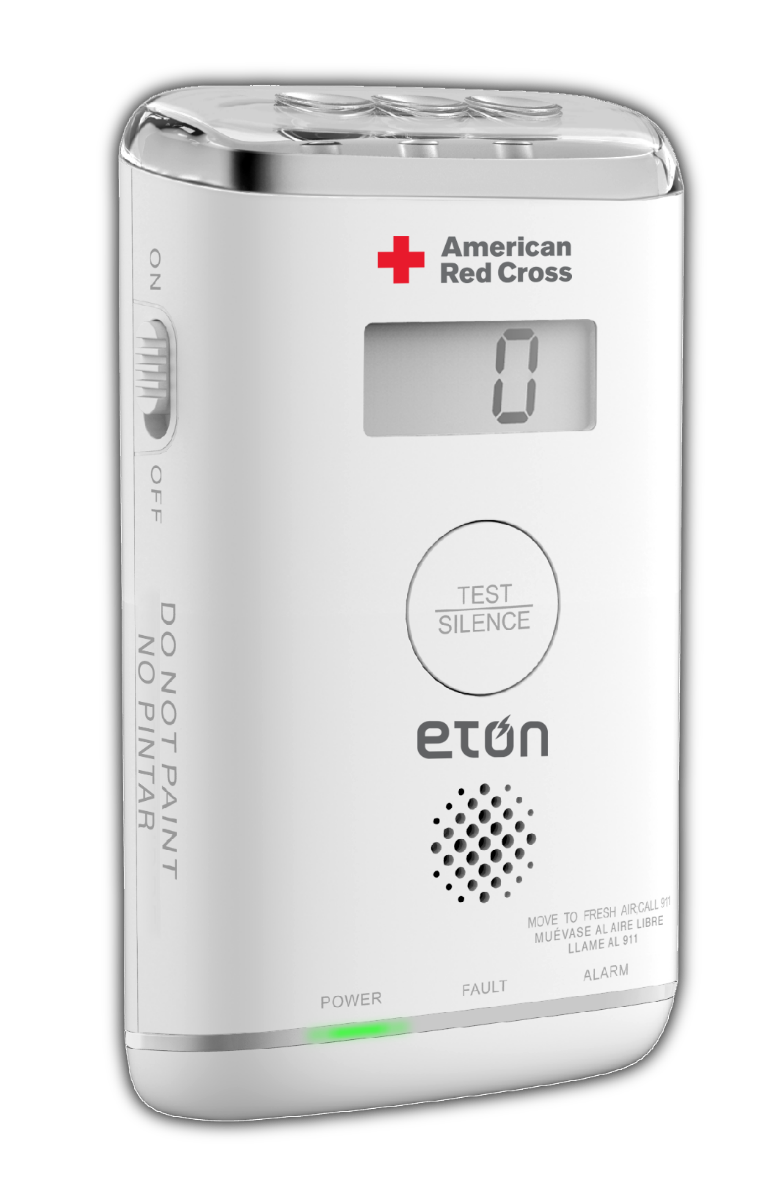 Eaton American Red Cross emergency alert device on a white background