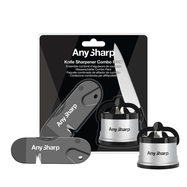 Anysharp Combo Pack Editions Sharpener Silver +Tactical Pocket Knife Sharpener