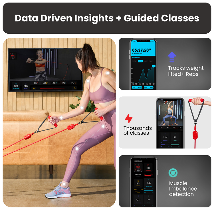 LIT AXIS Smart Pilates Pack + 1 Year Membership - Cherry