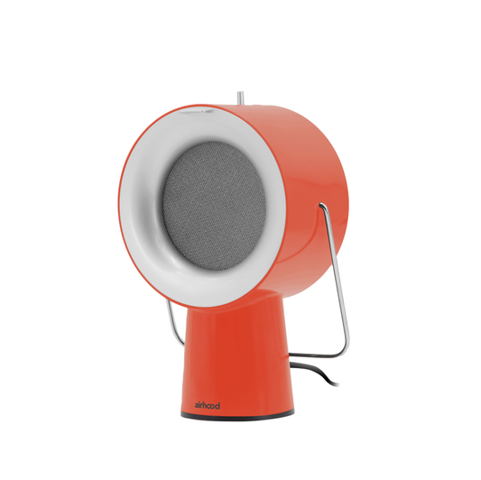 red and white Airhood on a white background