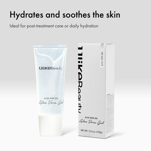 Rose gold Ulike Air 10 hair removal device with packaging on a white background