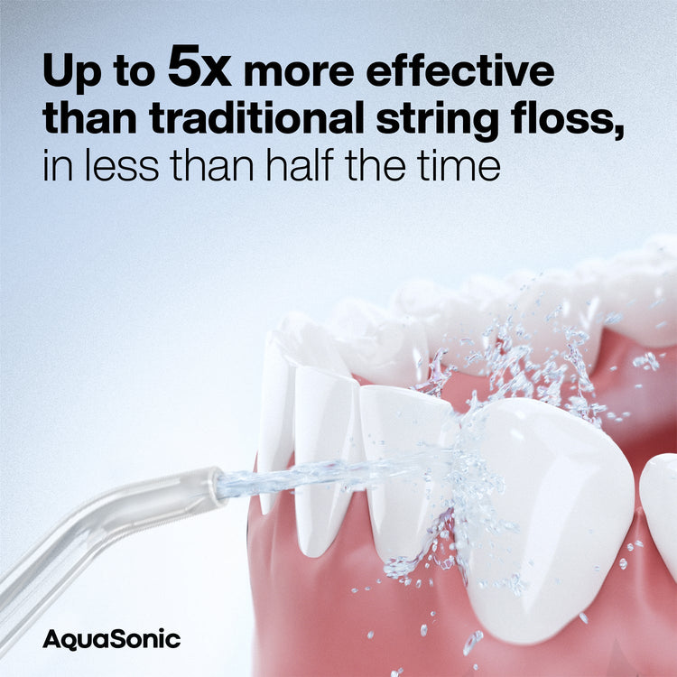 Aquasonic Elite Rechargable Electric Toothbrush & Flosser Bundle