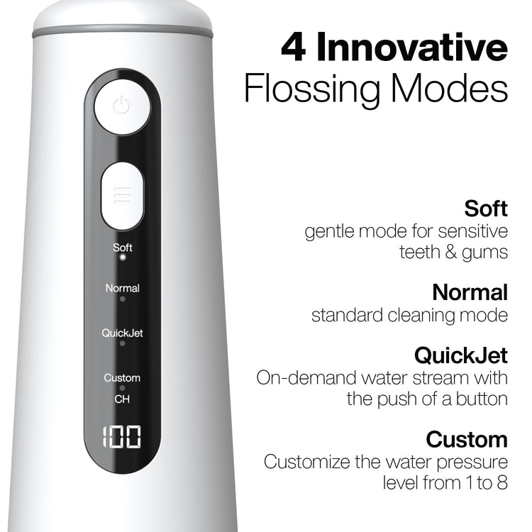 Aquasonic Elite Rechargable Electric Toothbrush & Flosser Bundle