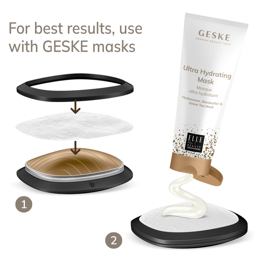 GESKE Sonic Warm & Cool Mask packaging with product on a white background