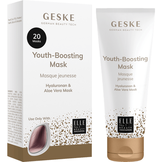 GESKE Sonic Warm & Cool Mask packaging with product on a white background