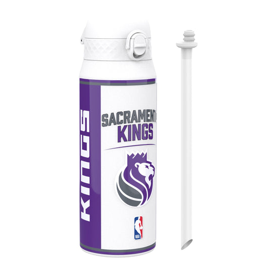 White water bottle with Sacramento Kings branding on a white background