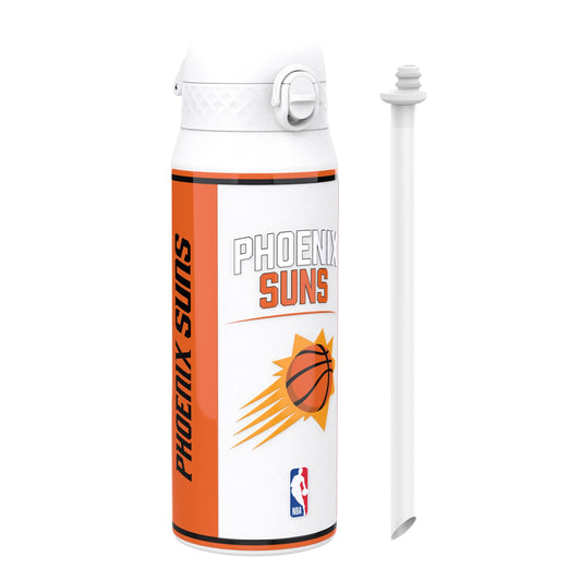 Phoenix Suns water bottle with NBA logo on a white background