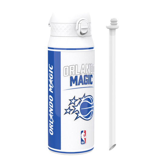 Orlando Magic water bottle with NBA logo on a white background