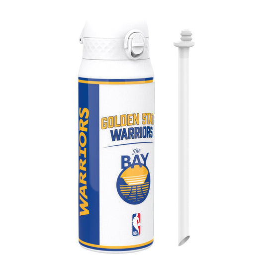 Tumbler with Golden State Warriors branding on a white background