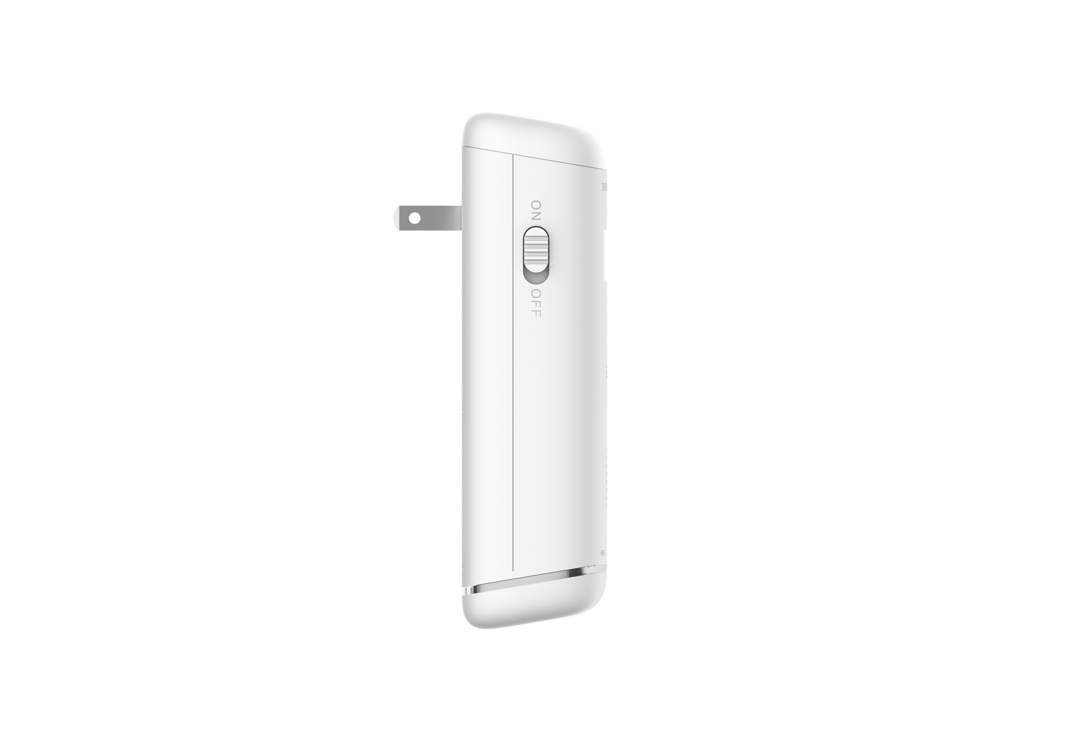 White electronic device on a white background