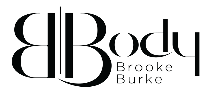 Logo of Brooke Burke with stylized initials on a white background