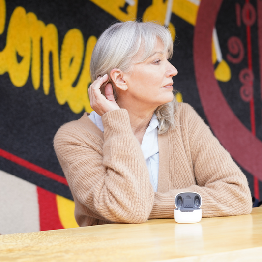 Ceretone-Beacon OTC Hearing Aids  RIC (Receiver In Canal) - Grey