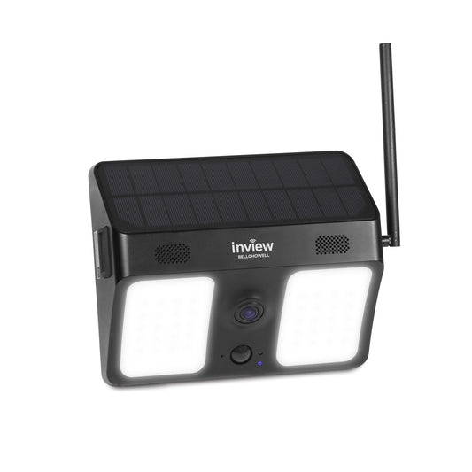 Bell + Howell InView BHSLC1 1080p Outdoor Solar Floodlight Camera (Black)