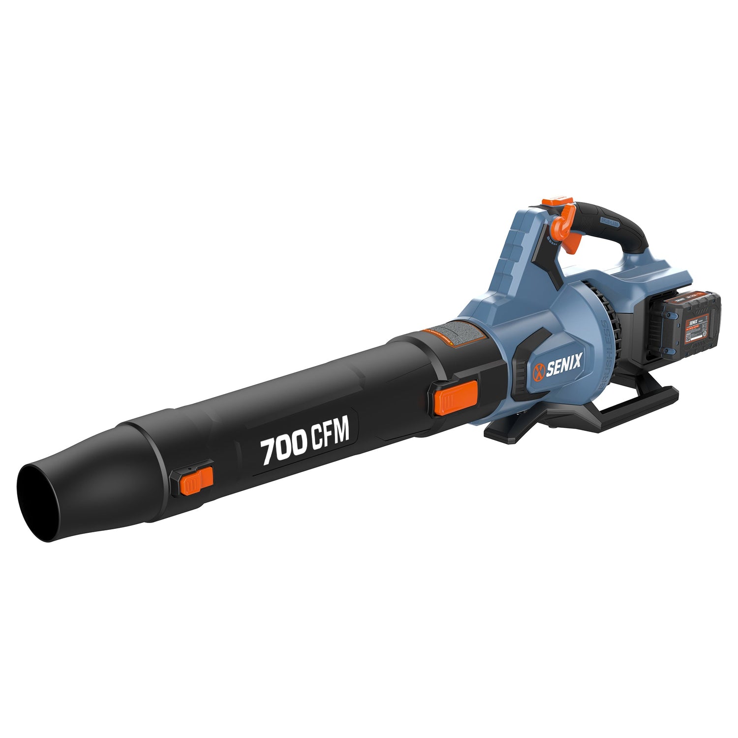 Senix leaf blower with 700 CFM on a white background