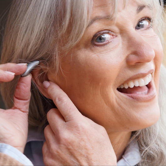 Ceretone-Beacon OTC Hearing Aids  RIC (Receiver In Canal) - Grey