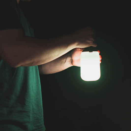 Boulder™ Lantern + Charging Hub - Black/Translucent
