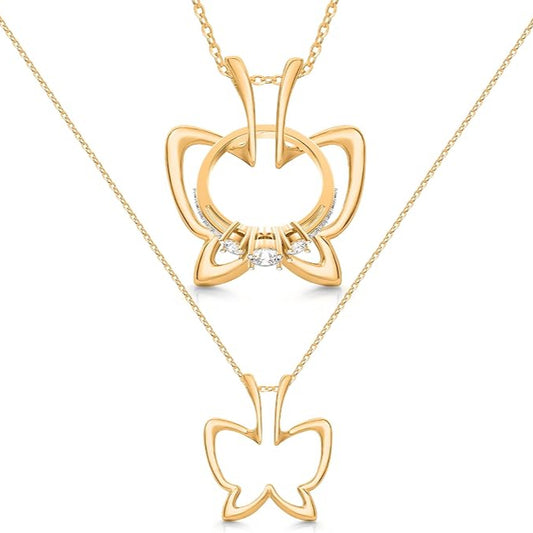 Patented Ring Holder Necklace - .925 Gold Plated