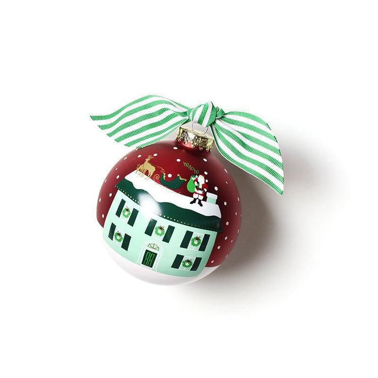 Home For Christmas 100mm Glass Ornament