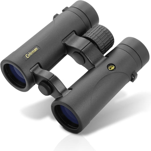 Coleman 10x34 HD Phase Coated Open Bridge Roof Porro Prism Binoculars