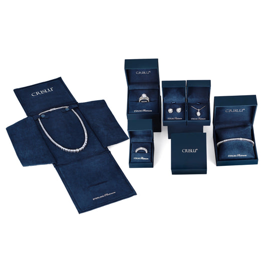 Diamond stud earrings on a white background