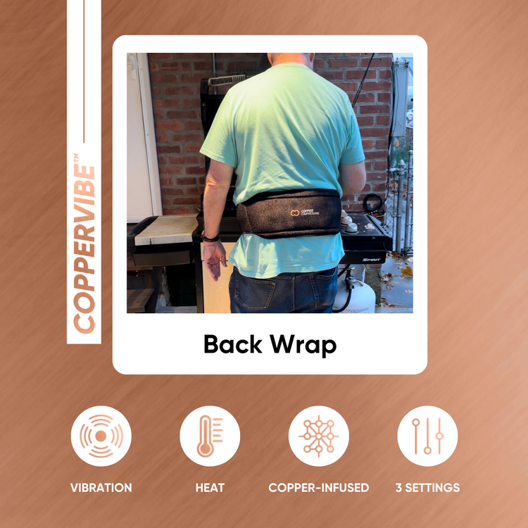 CopperVibe™ Vibration+Heat Therapy Back Wrap