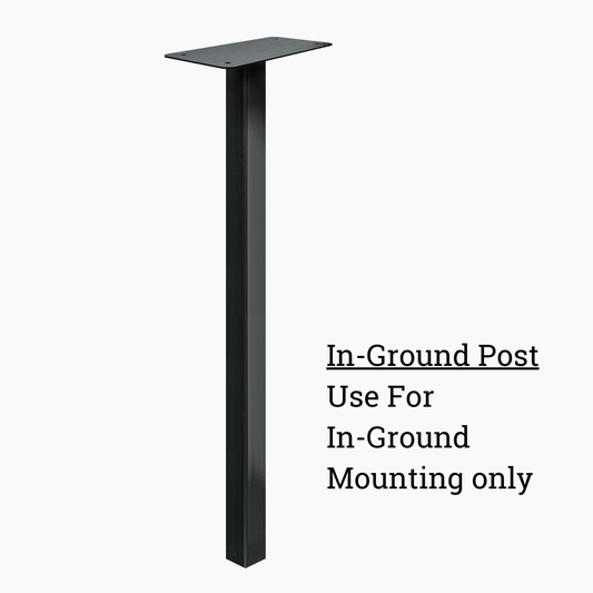 In-Ground Post - Black