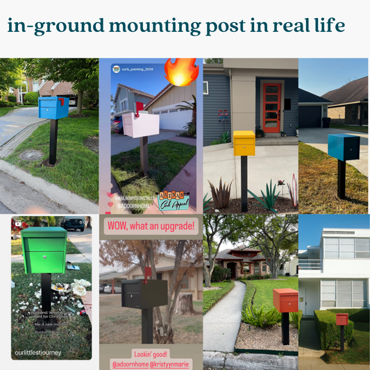 In-Ground Post - Black