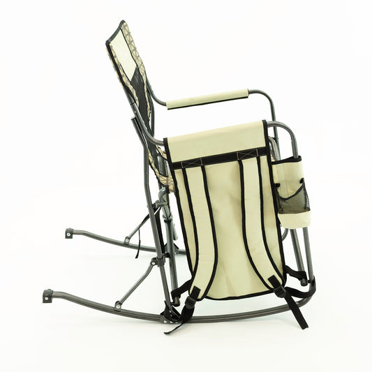SPECIAL OFFER Folding Rocking Chair with Ice Box Cooler - Earth Diamond