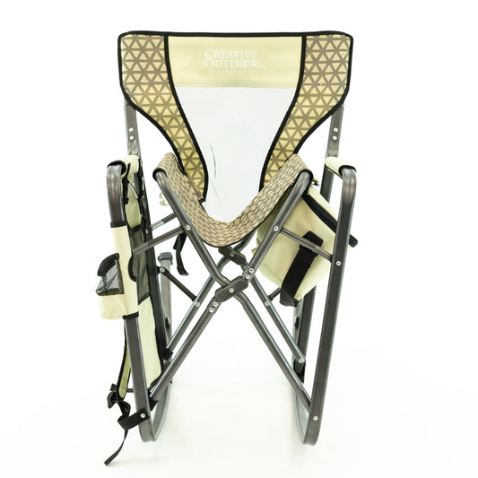 Folding Rocking Chair with Ice Box Cooler - Earth Diamond