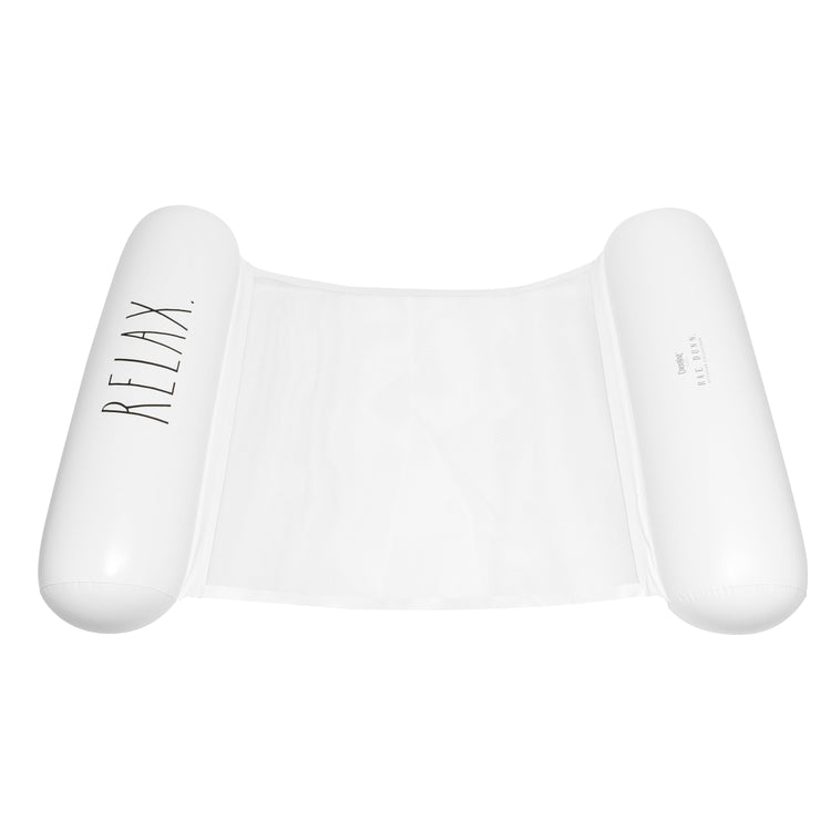 White handheld massager with 'RELAX' text on a white background