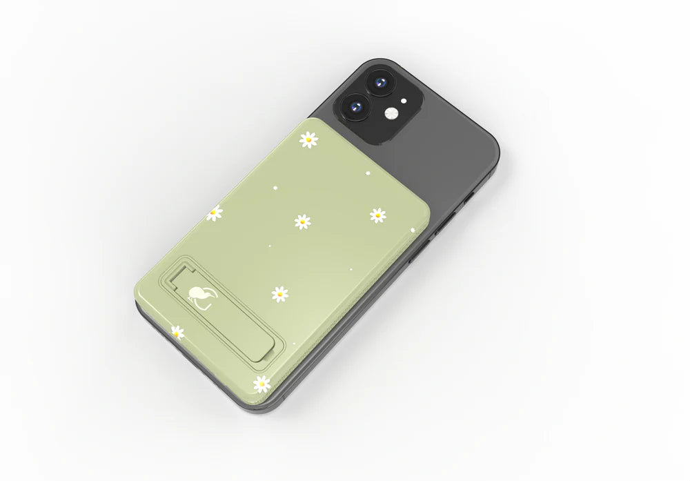 Phone case with floral design on a white background