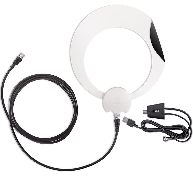 ClearStream Eclipse Amplified Indoor TV Antenna, 50+ Mile Range, Jolt Amplifier, 12 ft. Coaxial Cable