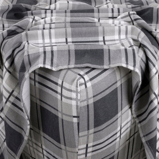 Kathy Ireland 100% Turkish Cotton Flannel Sheet Set - Eden Plaid
