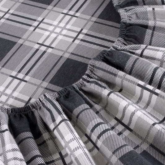 Kathy Ireland 100% Turkish Cotton Flannel Sheet Set - Eden Plaid