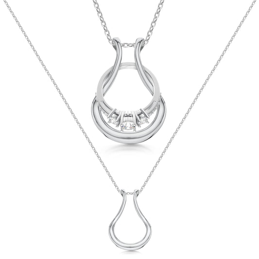 Patented Ring Holder Necklace - .925 Sterling Silver