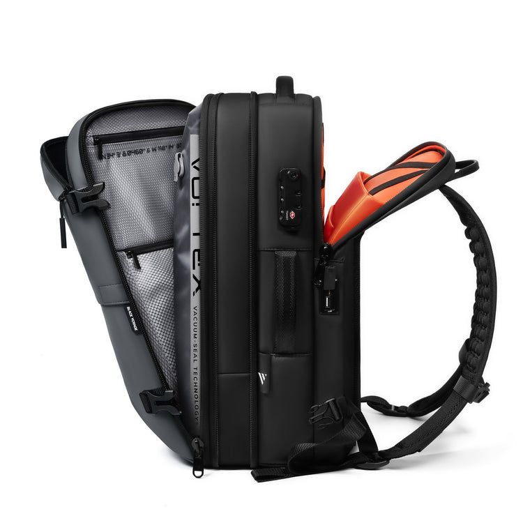 BlackVoyage Aero Essential Vacuum Seal Backpack and Vortex Vacuum Air Pump Bundle and 18LVacuum Bags