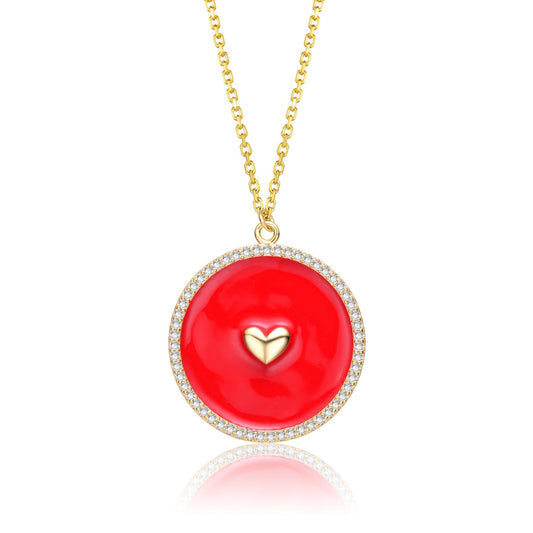 SPECIAL OFFER Heart Circle Pendant Necklace