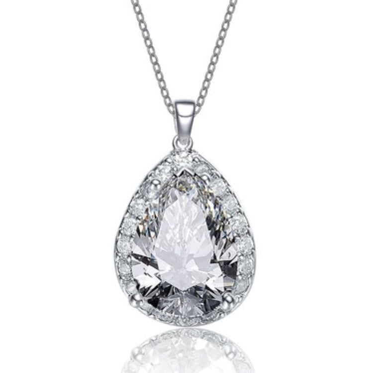 Pear-Shape Pendant Necklace