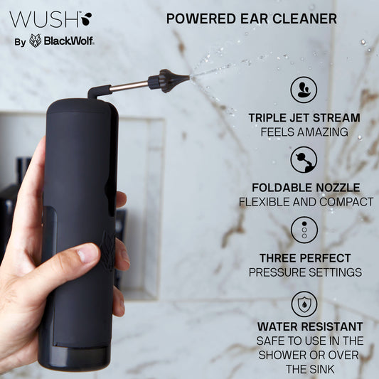 Wush Powered Ear Cleaner Deluxe - 2 PACK