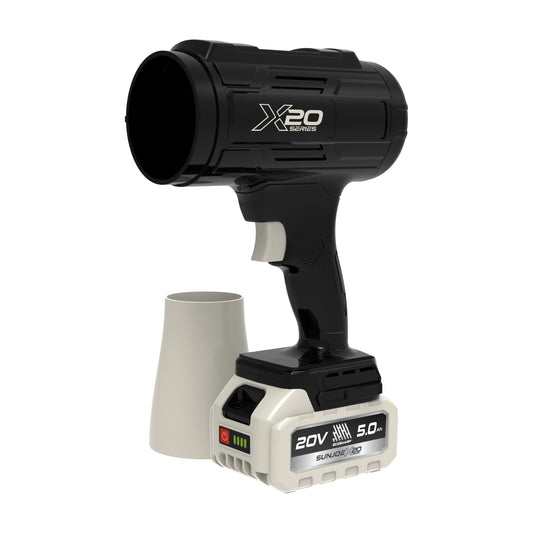 Black cordless drill with X20 branding on a white background