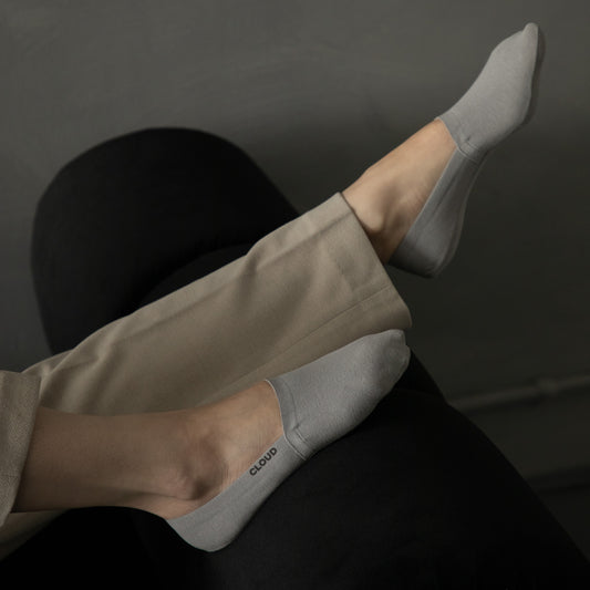 Premium No Show Socks-Gray 5Pack
